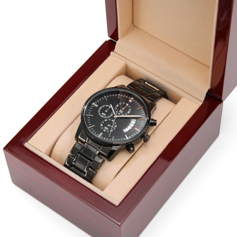 Dad, We’ve Got Your Six – Engraved Black Watch