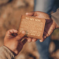 To My Son – Win or Learn Genuine Leather Wallet | Love, Mom