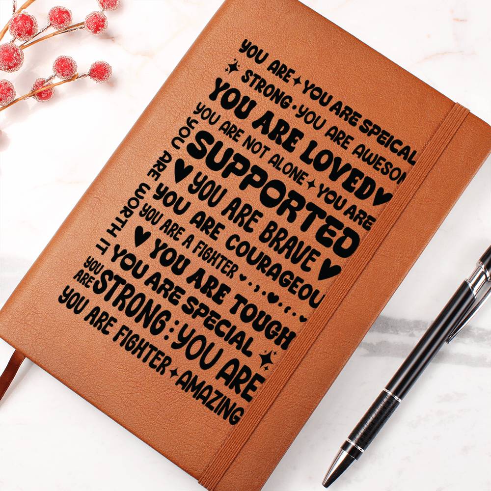 A Little Encouragement Vegan Leather Journal
