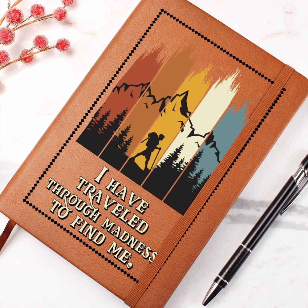 I Traveled the World to Find You Vegan Leather Journal