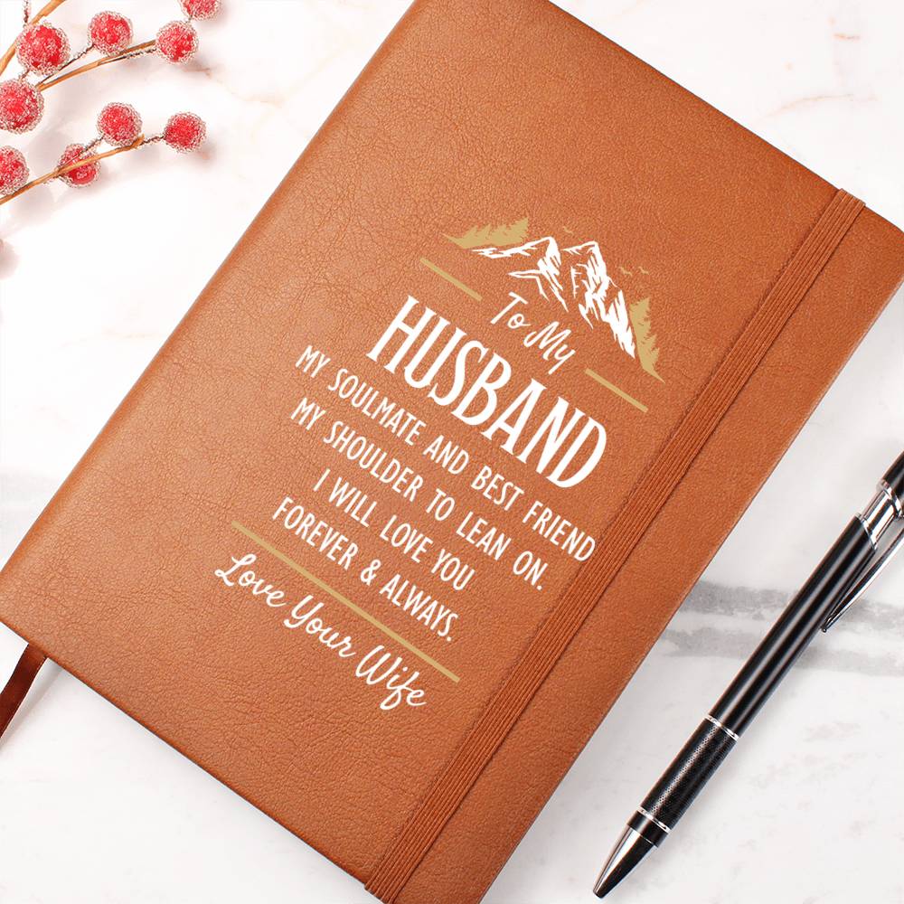 My Soulmate and Best Friend Vegan Leather Journal