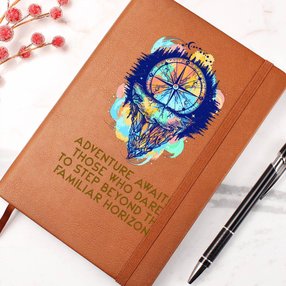 Adventure Awaits Vegan Leather Travel Journal