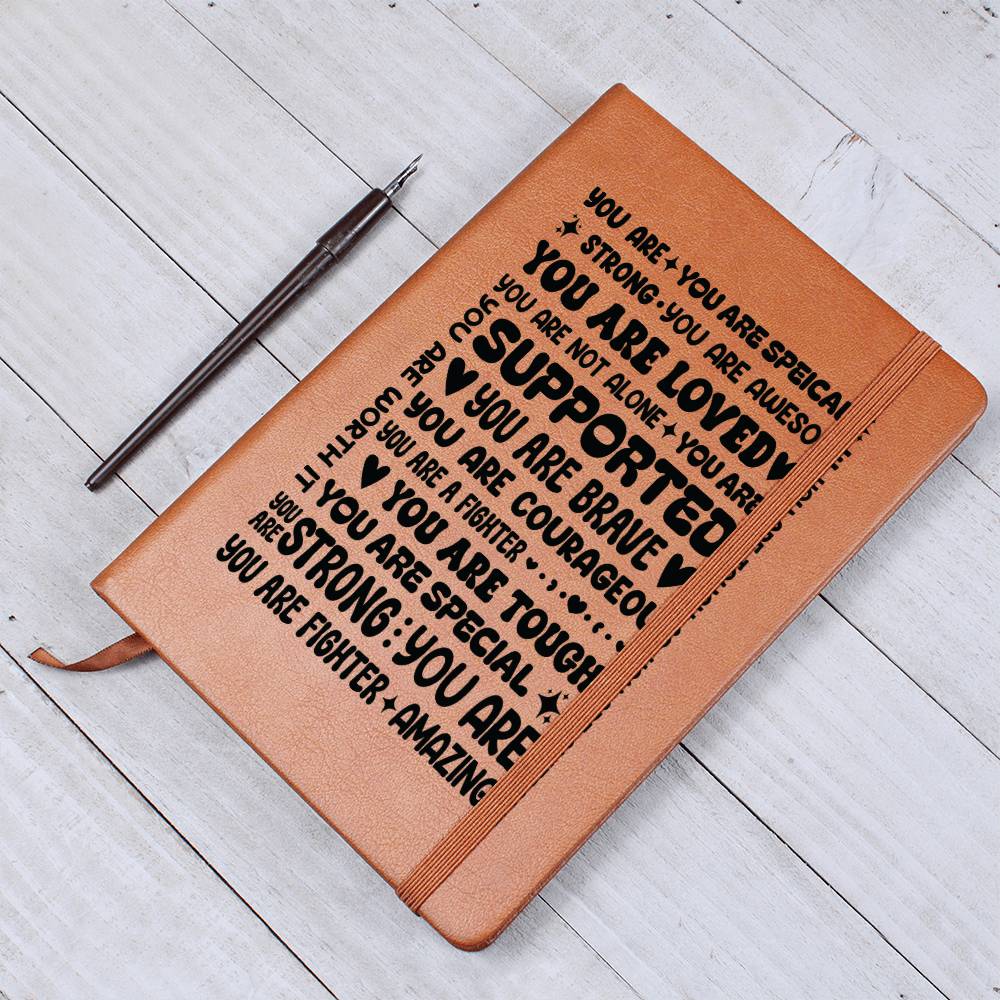 A Little Encouragement Vegan Leather Journal