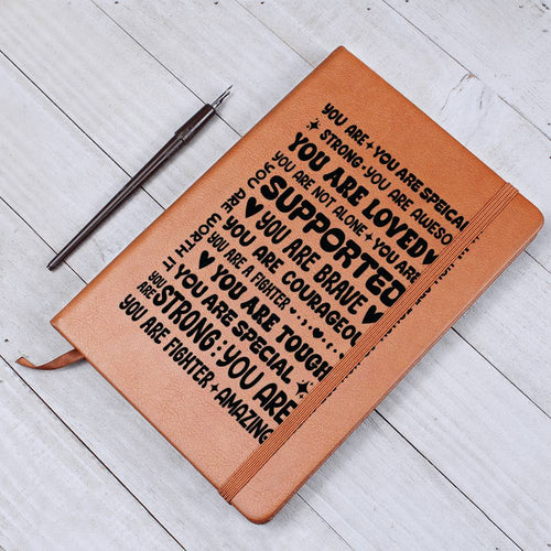 A Little Encouragement Vegan Leather Journal