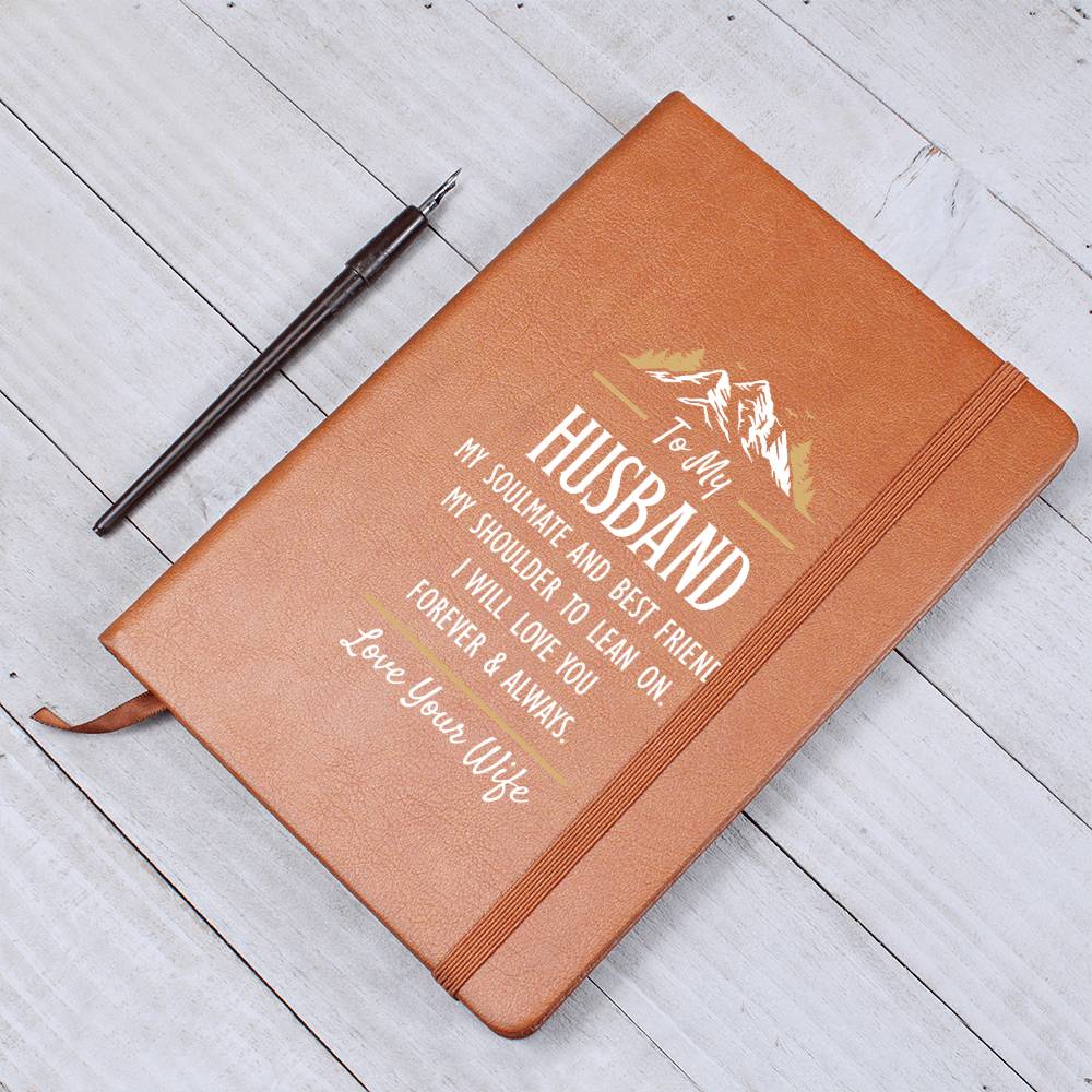 My Soulmate and Best Friend Vegan Leather Journal
