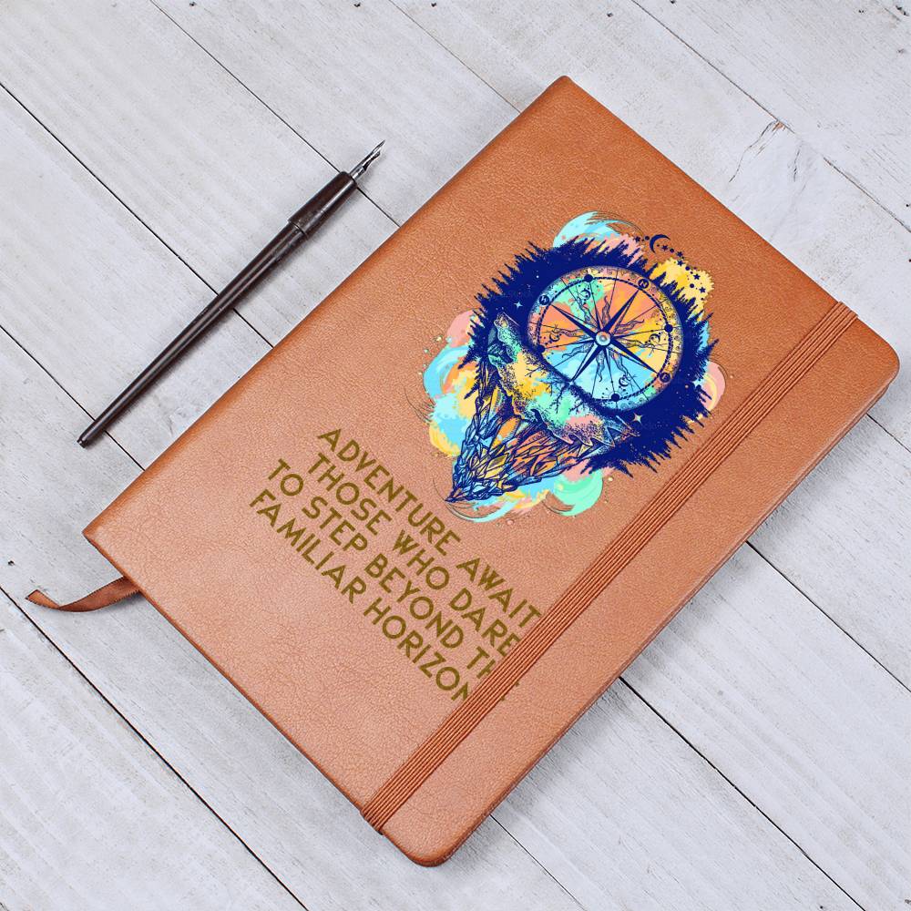 Adventure Awaits Vegan Leather Travel Journal