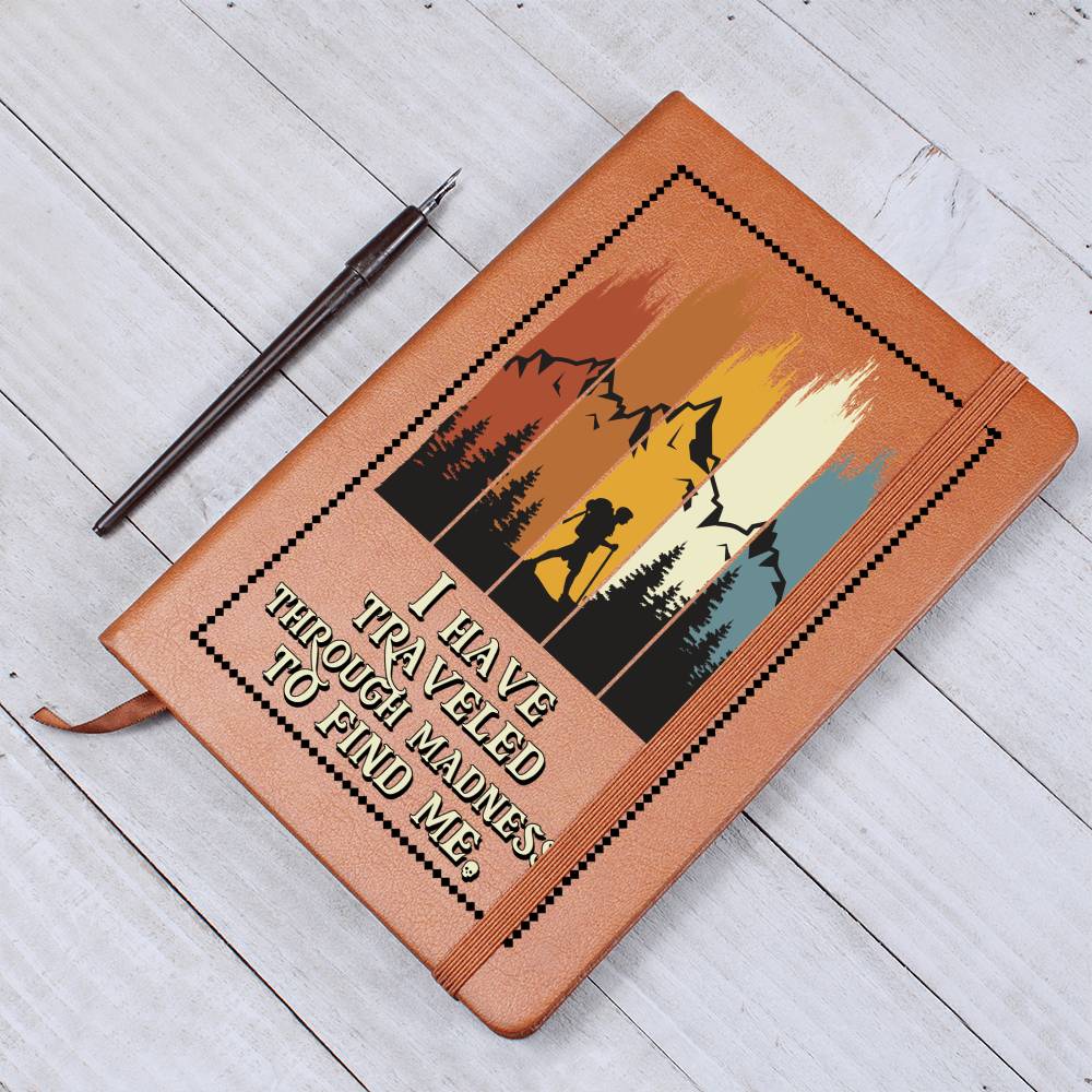 I Traveled the World to Find You Vegan Leather Journal