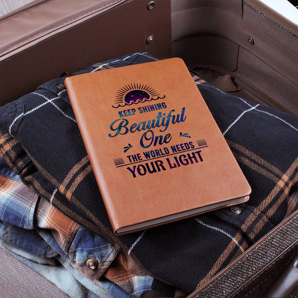 Keep Shining Vegan Leather Journal