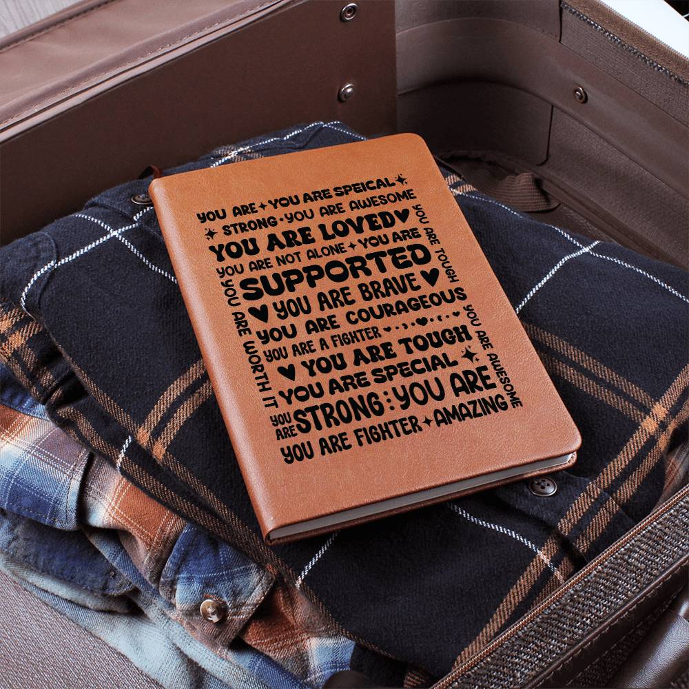 A Little Encouragement Vegan Leather Journal