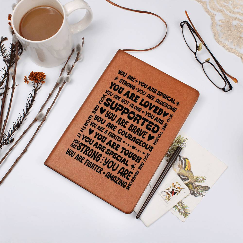 A Little Encouragement Vegan Leather Journal