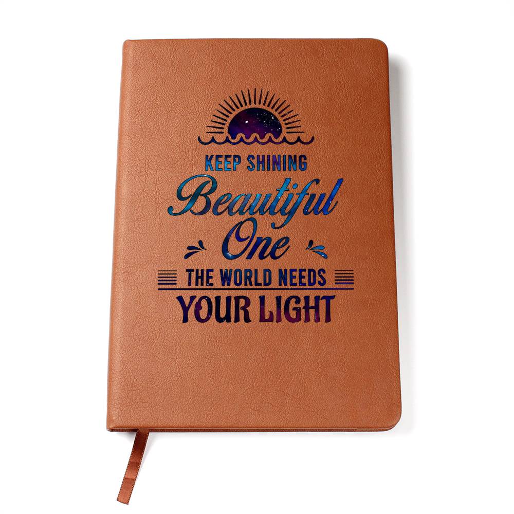 Keep Shining Vegan Leather Journal