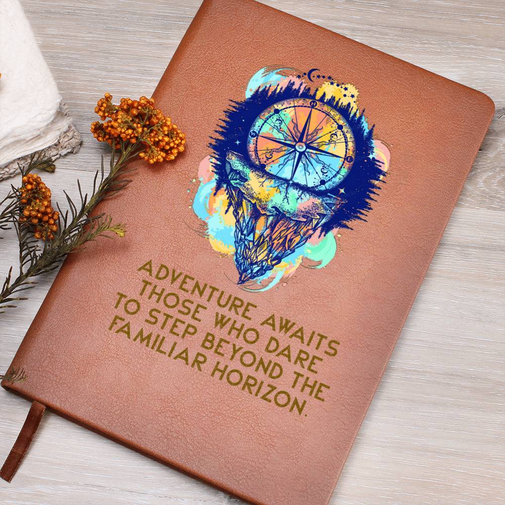 Adventure Awaits Vegan Leather Travel Journal