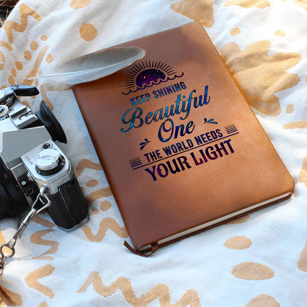 Keep Shining Vegan Leather Journal
