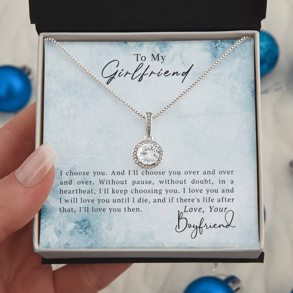 To My Girlfriend – Eternal Hope CZ Necklace
