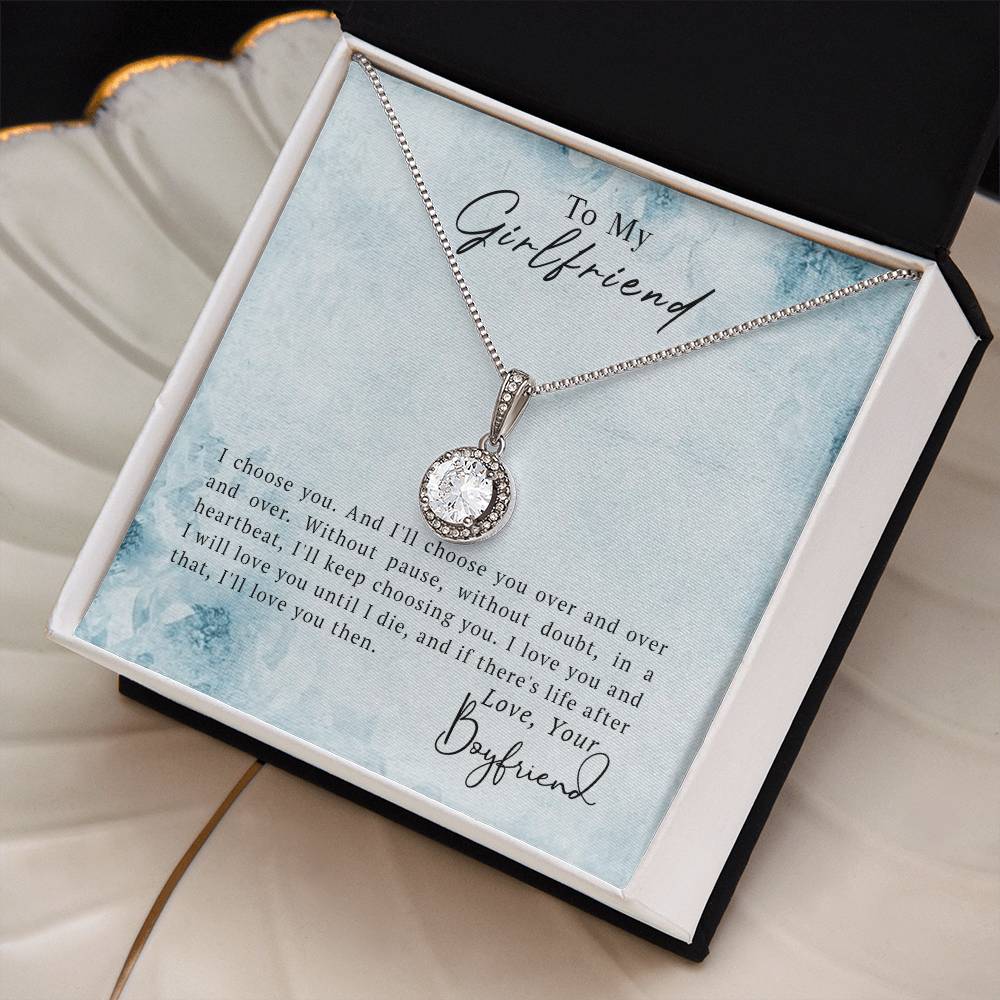 To My Girlfriend – Eternal Hope CZ Necklace