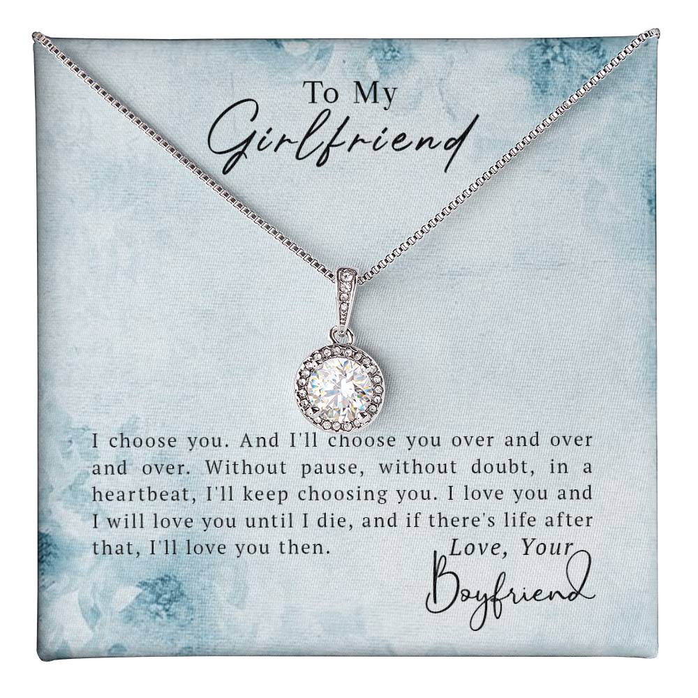 To My Girlfriend – Eternal Hope CZ Necklace