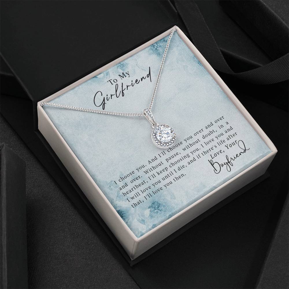 To My Girlfriend – Eternal Hope CZ Necklace