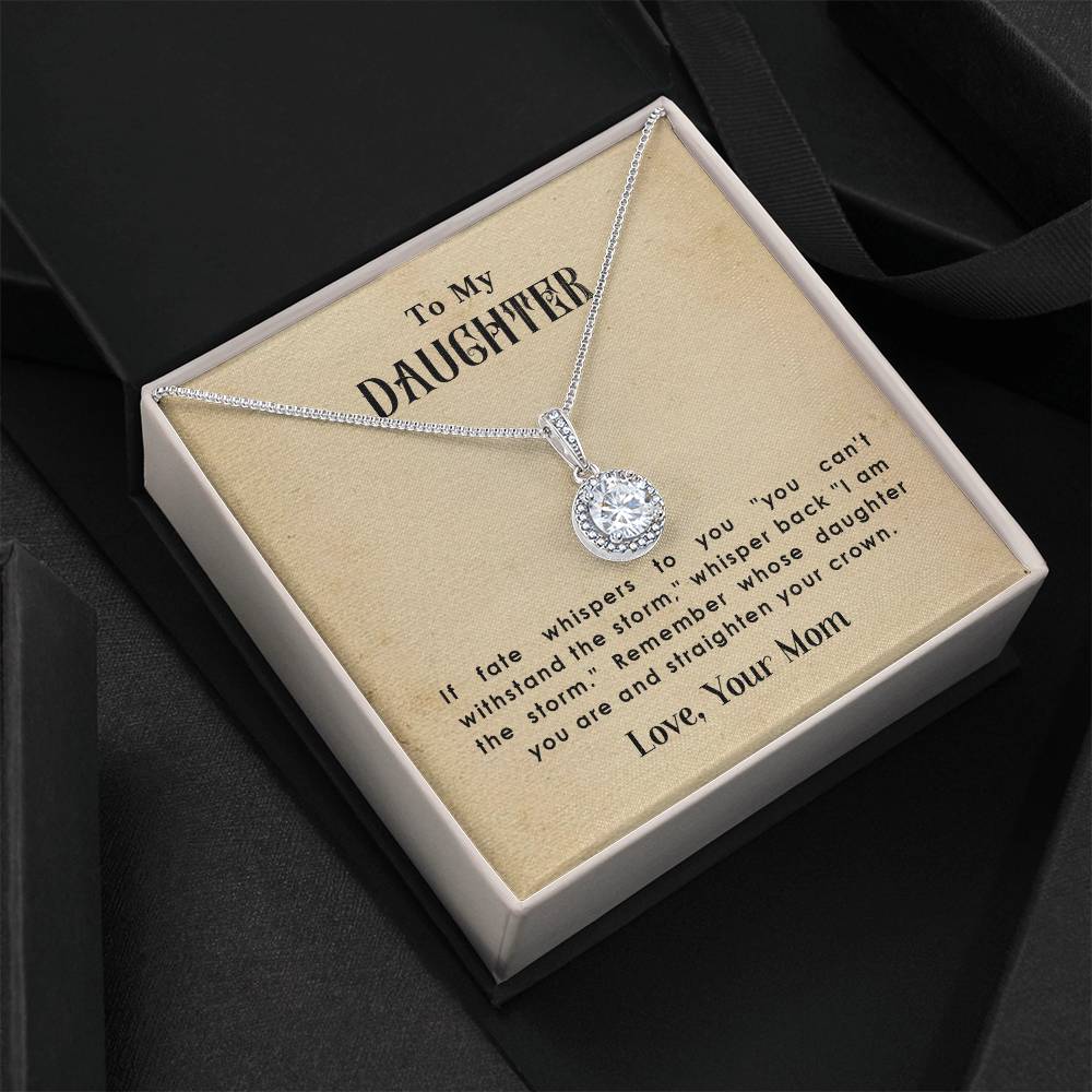 To My Daughter – Straighten Your Crown Eternal Hope Necklace | Love, Mom