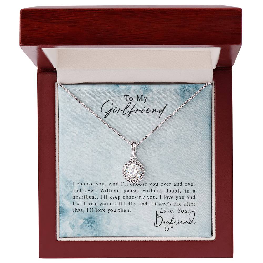 To My Girlfriend – Eternal Hope CZ Necklace