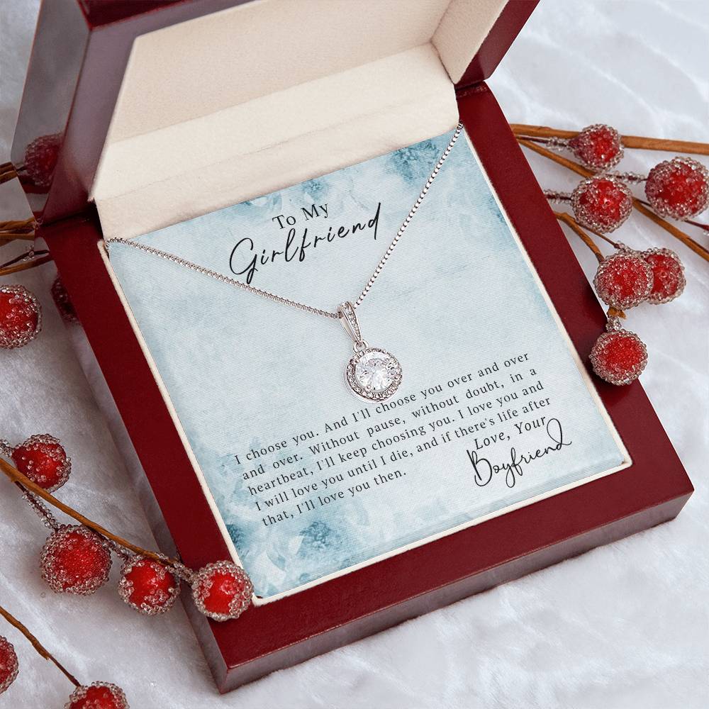 To My Girlfriend – Eternal Hope CZ Necklace