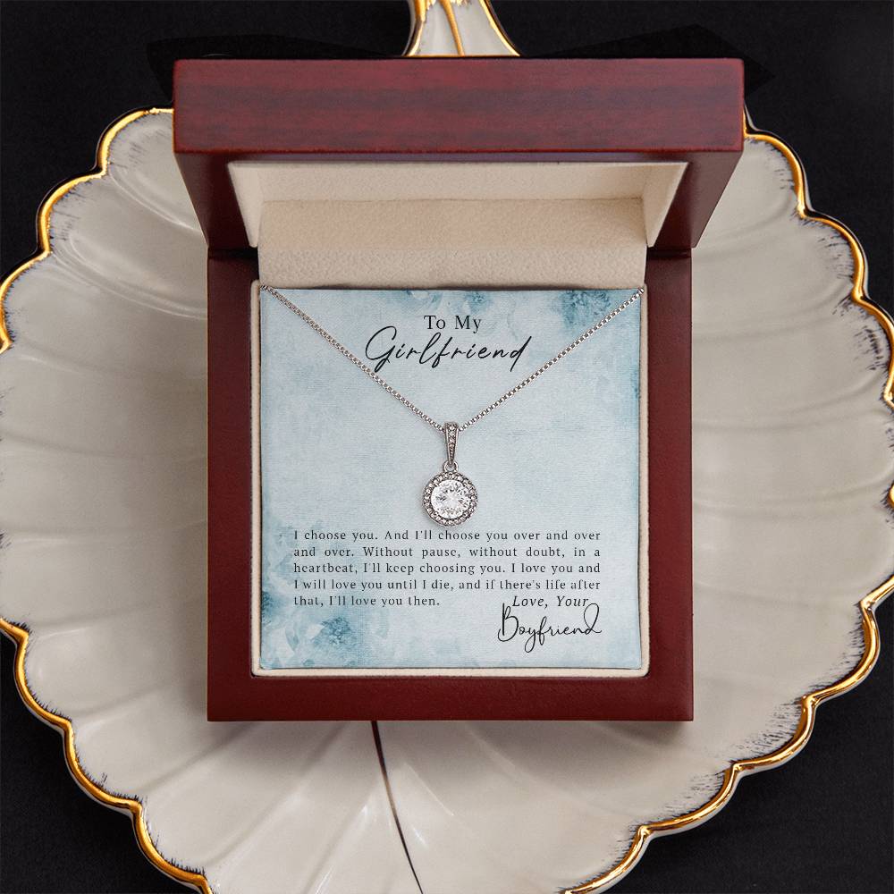To My Girlfriend – Eternal Hope CZ Necklace