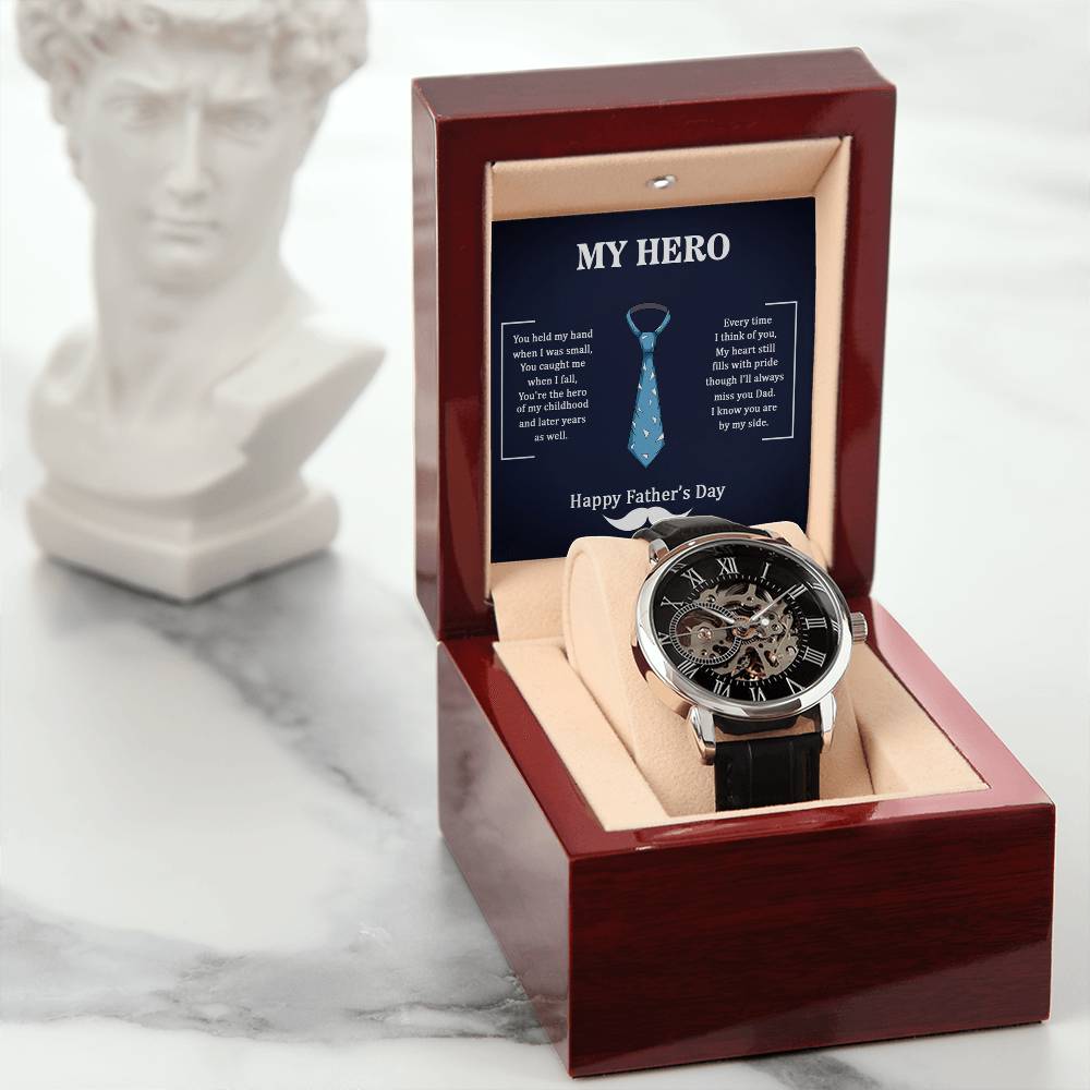 My Hero Dad Automatic Openwork Watch