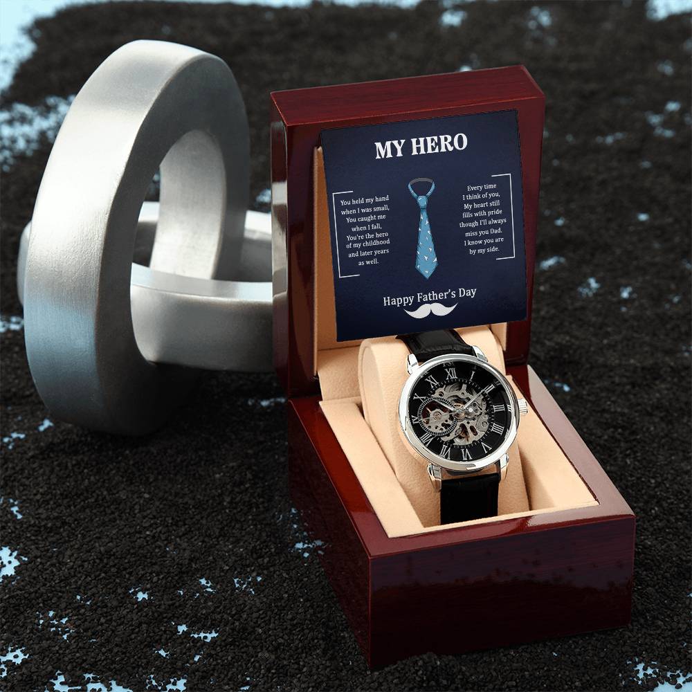My Hero Dad Automatic Openwork Watch