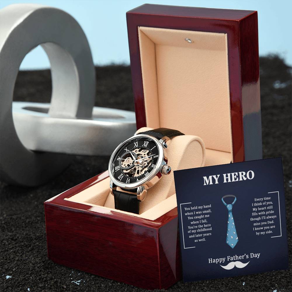 My Hero Dad Automatic Openwork Watch