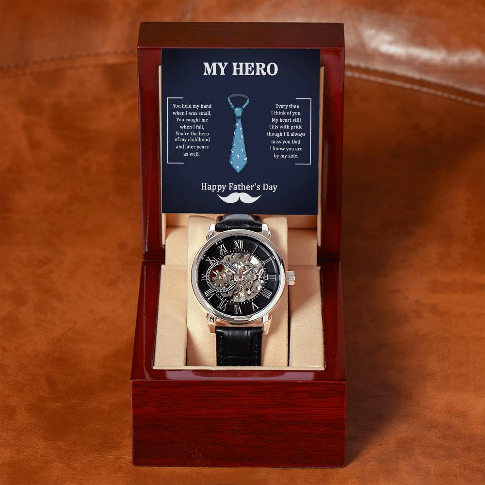 My Hero Dad Automatic Openwork Watch