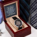 To My Son I See Myself in You Openwork Watch