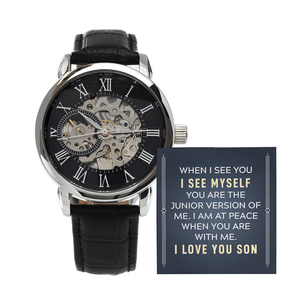 To My Son I See Myself in You Openwork Watch