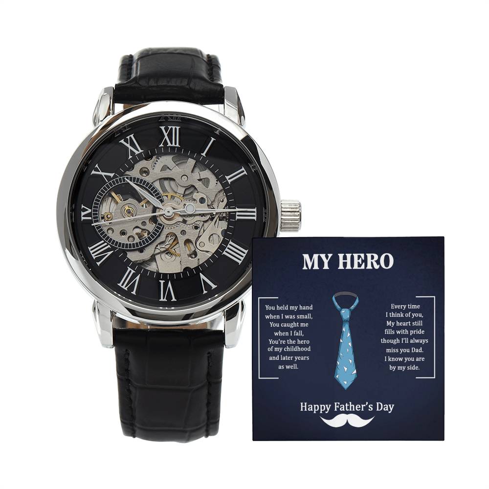 My Hero Dad Automatic Openwork Watch
