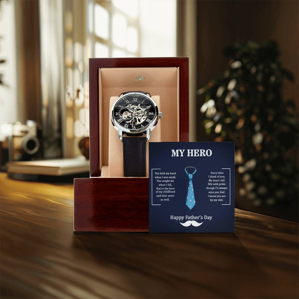 My Hero Dad Automatic Openwork Watch
