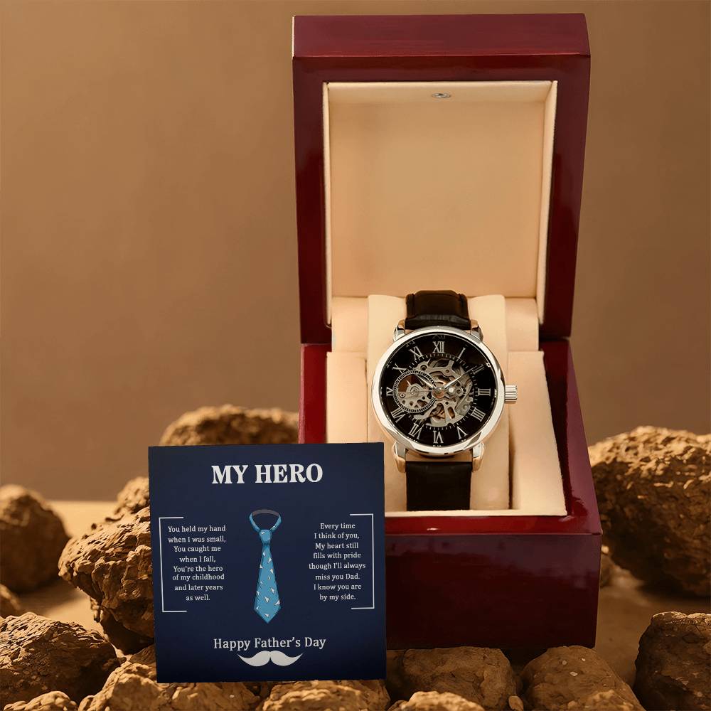 My Hero Dad Automatic Openwork Watch
