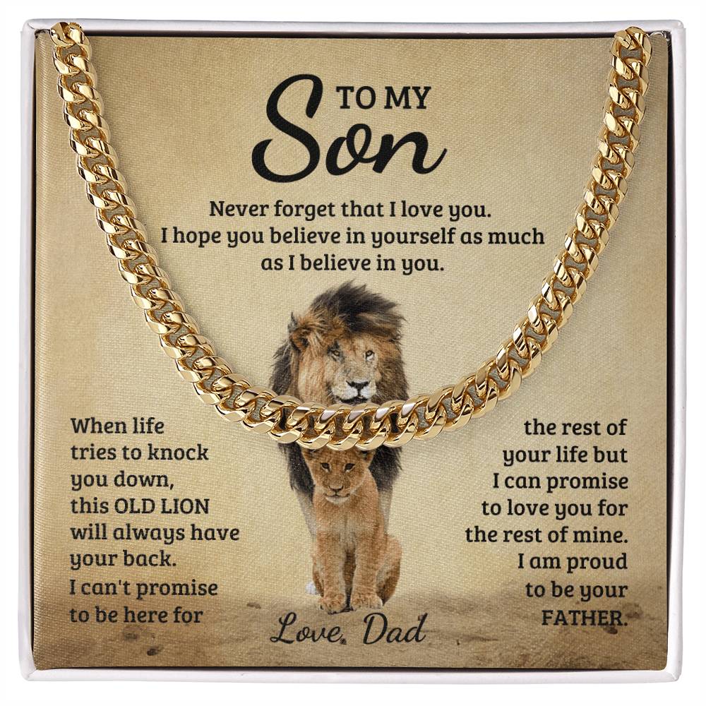 Never Forget How Much You Are Loved – Cuban Link Chain