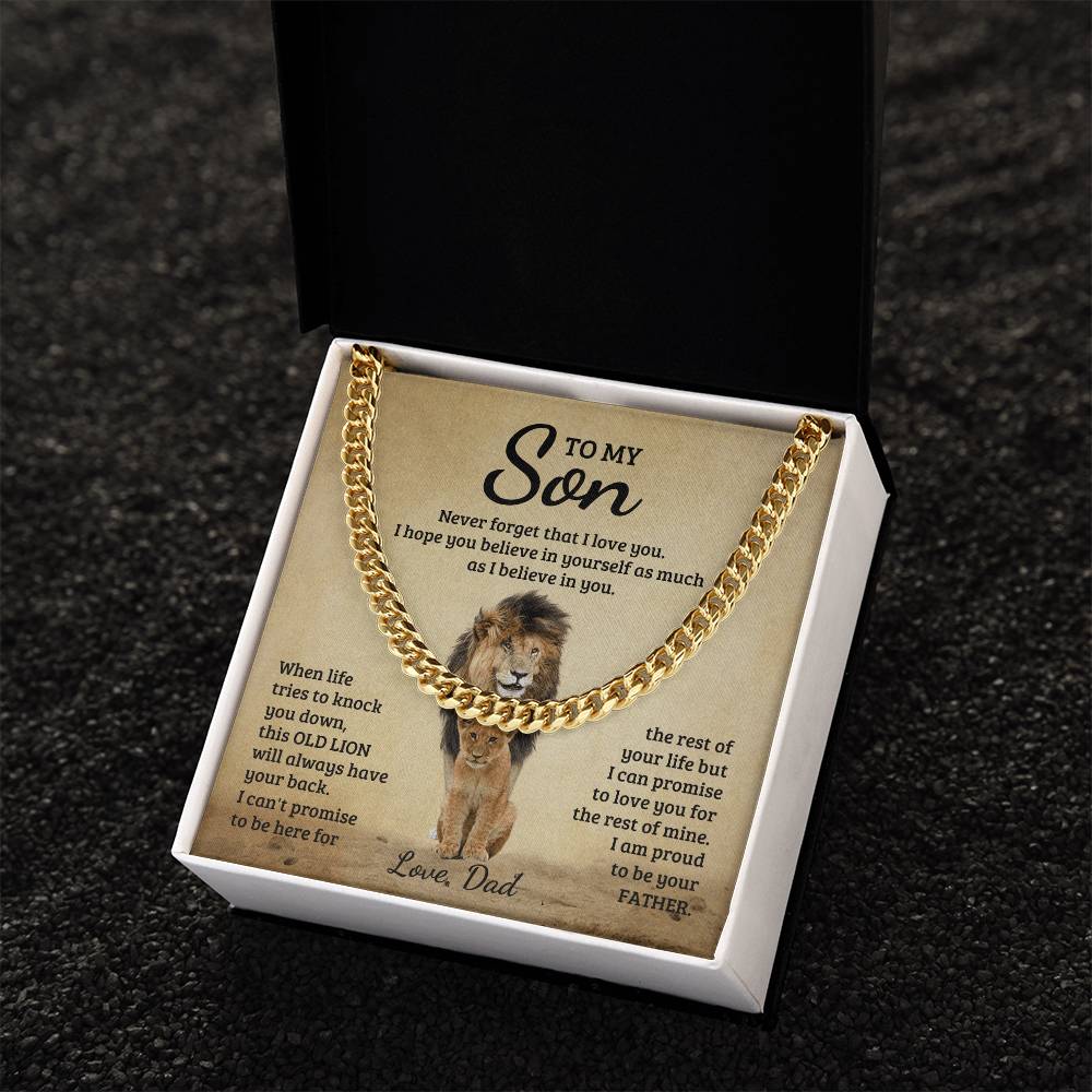 Never Forget How Much You Are Loved – Cuban Link Chain