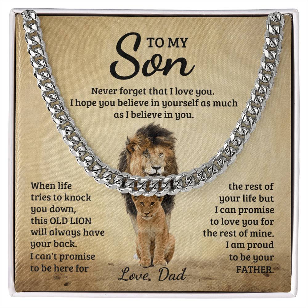 Never Forget How Much You Are Loved – Cuban Link Chain