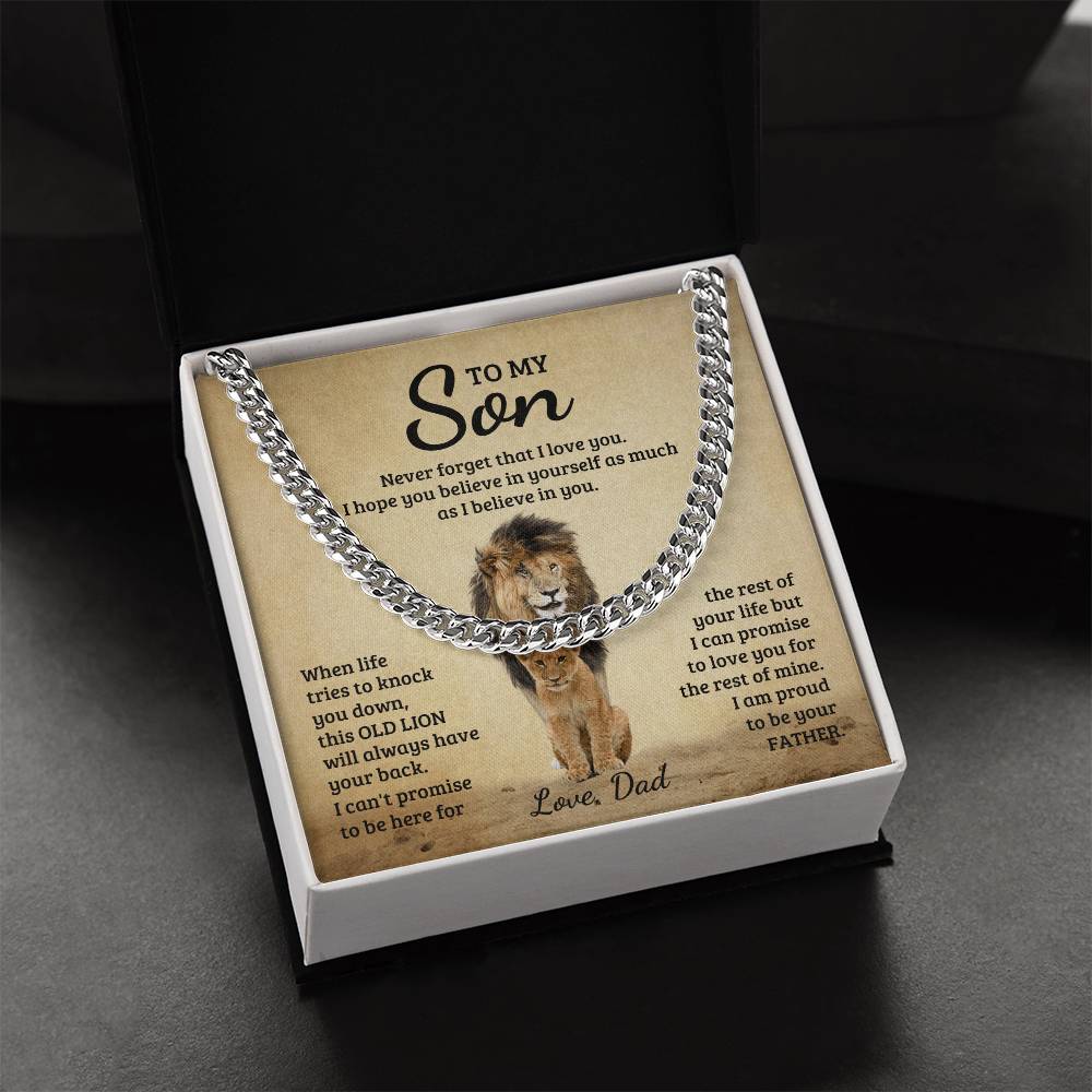 Never Forget How Much You Are Loved – Cuban Link Chain