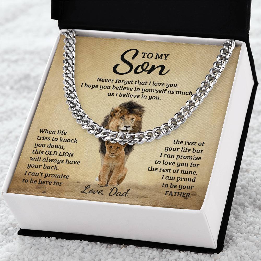 Never Forget How Much You Are Loved – Cuban Link Chain