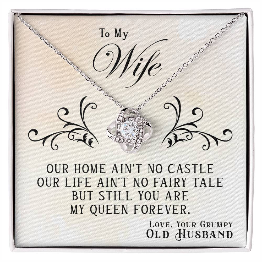 To My Queen Forever – Love Knot Necklace