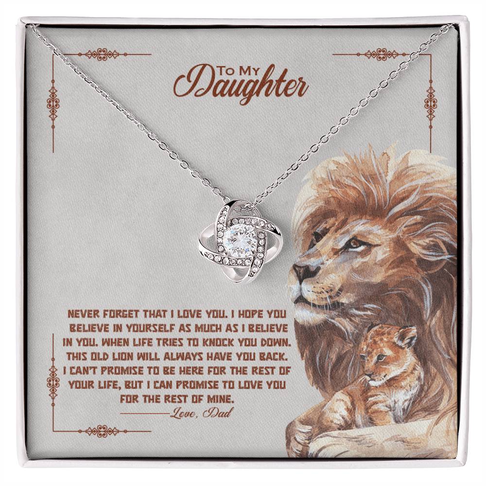 Never Forget How Much You Are Loved – Love Knot Necklace