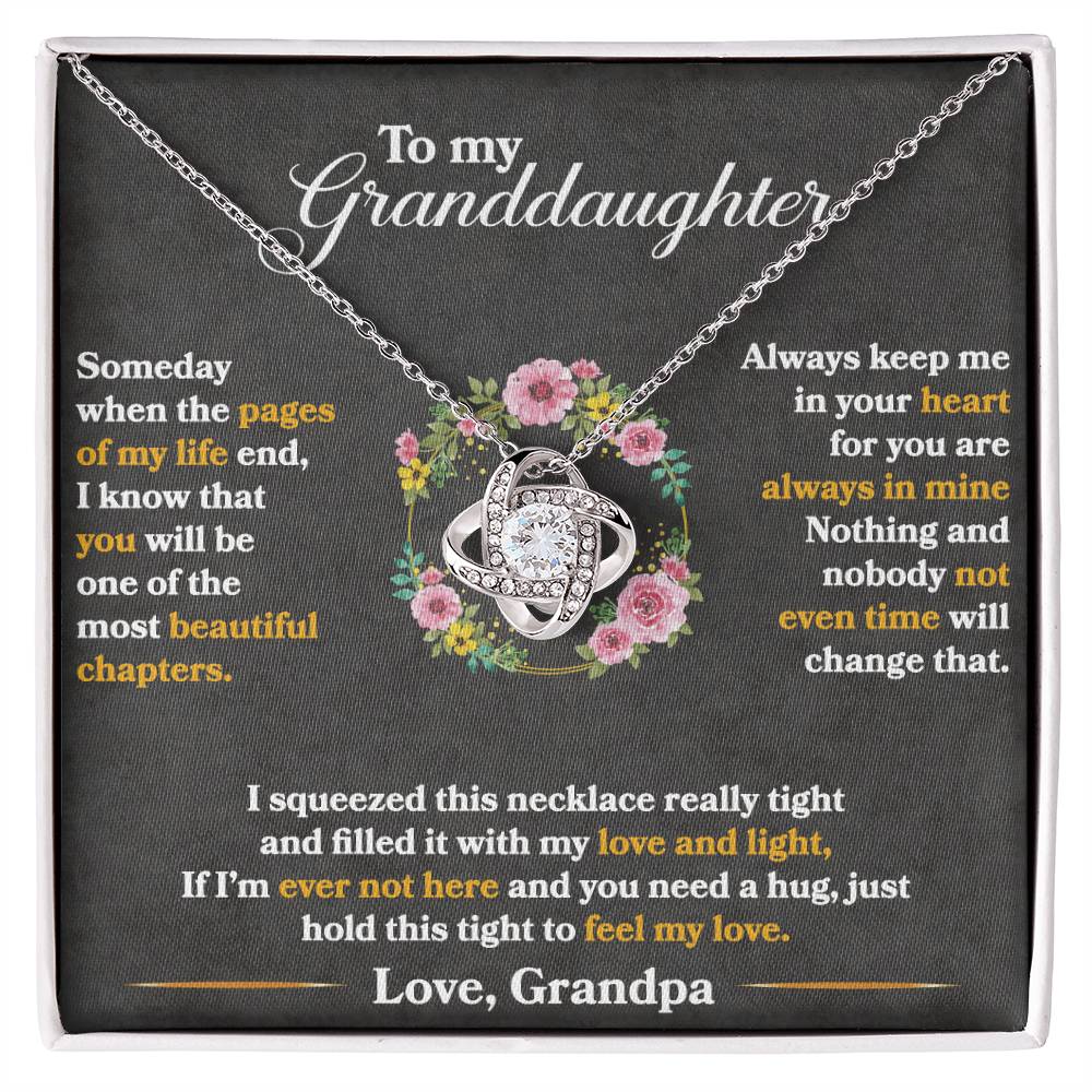 Keep Me in Your Heart – Love Knot CZ Necklace