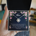 Forever Grateful – Love Knot CZ Necklace