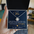 To My Last Everything – Love Knot CZ Necklace