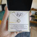 To My Future Wife – Love Knot CZ Necklace