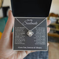 To My Soulmate – Love Knot CZ Necklace