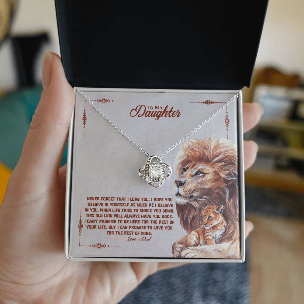 Never Forget How Much You Are Loved – Love Knot Necklace