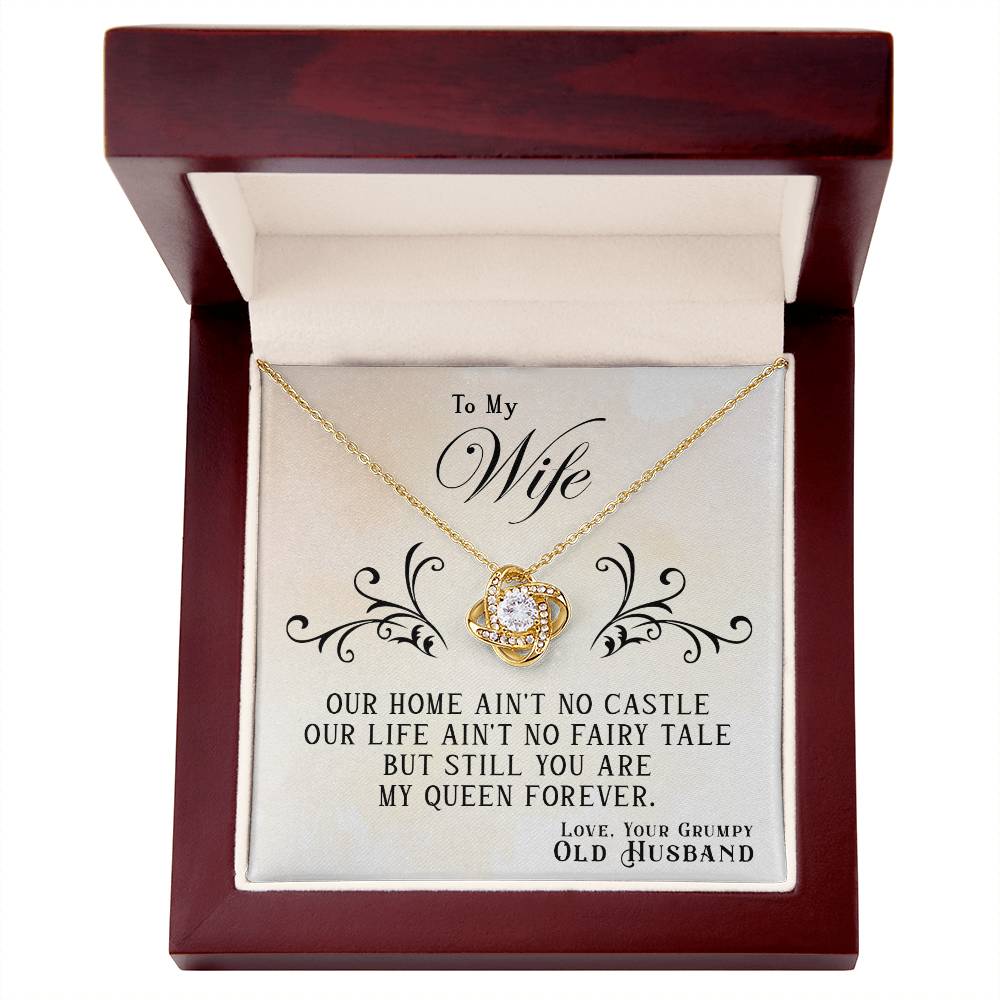 To My Queen Forever – Love Knot Necklace