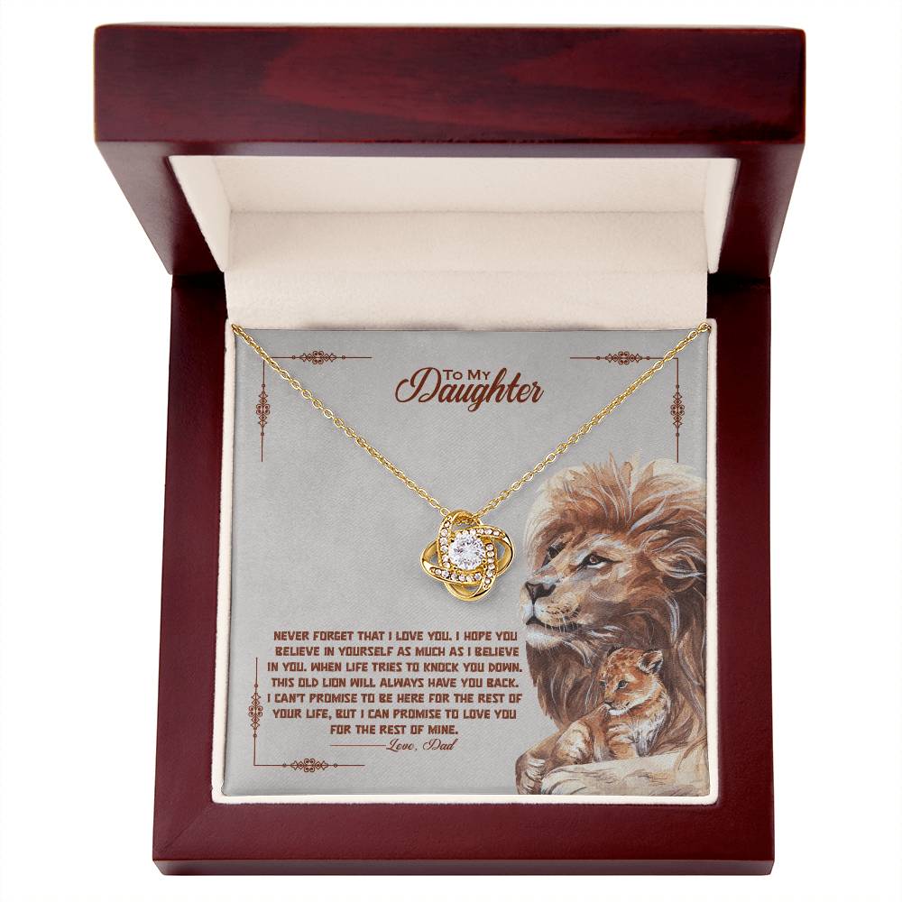 Never Forget How Much You Are Loved – Love Knot Necklace
