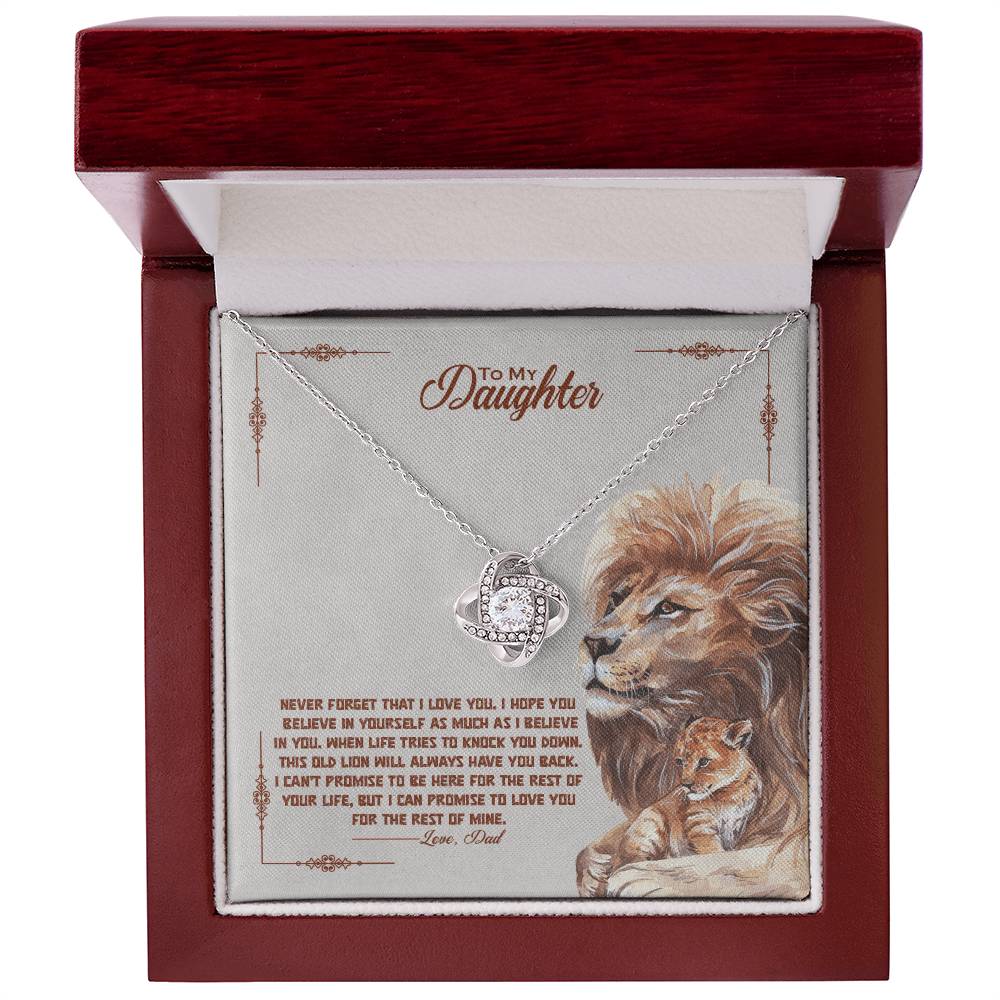Never Forget How Much You Are Loved – Love Knot Necklace